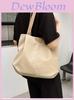 Canvas Tote Bag Women Large Capacity Casual Everyday Shoulder Bag For Daily Use