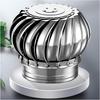 Stainless Steel Turbine Roof Vent, 8-12Inch Wind Turbine Cap Vent, Automatic Rotation, Easy To Install (Color: One Color, Size: 110mm)