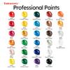 Fantastory 28 Classic Colors Acrylic Paint Set, Professional Craft Paint With 12 Brushes, Suitable for Wood/ Stons/ Model/ Rock