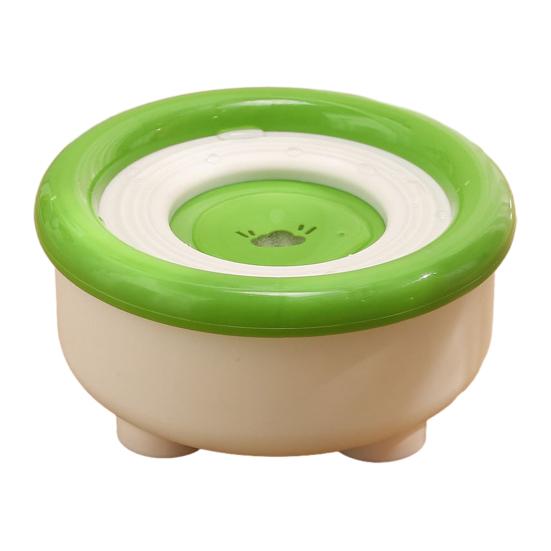 

Непроливающаяся миска для воды для собак 1,5 л, защита от брызг, поилка для домашних животных, миска для медленного питья с противоскользящим основанием для неаккуратных пьющих, для больших, средних, маленьких собак, кошек зелёный