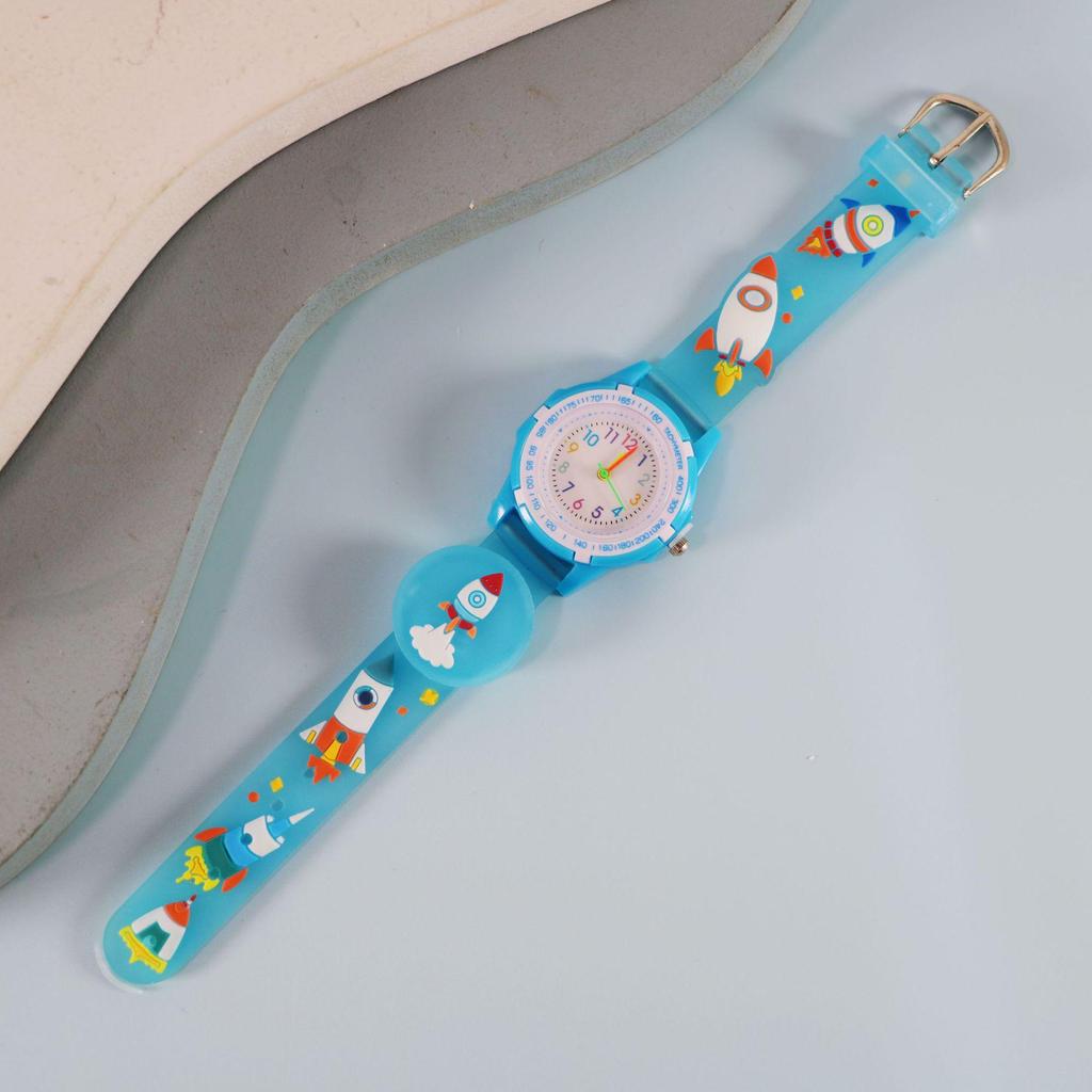 Cartoon Luminous Strap Children's Watch - Creative Birthday Gift for Elementary School Students