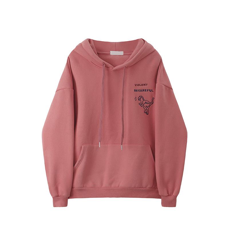 

Женские свободные свитера с длинным рукавом и V-образным вырезом, женские топы, однотонные толстовки XXL розовый