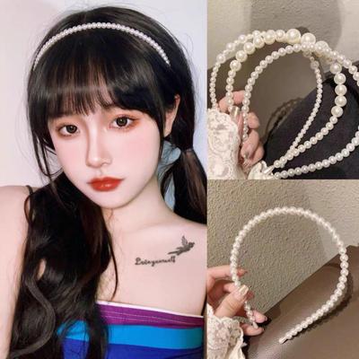 Koreanisches Dongdaemun Perlen-Stirnband & Haarnadel-Set für Damen - Eleganter Stil