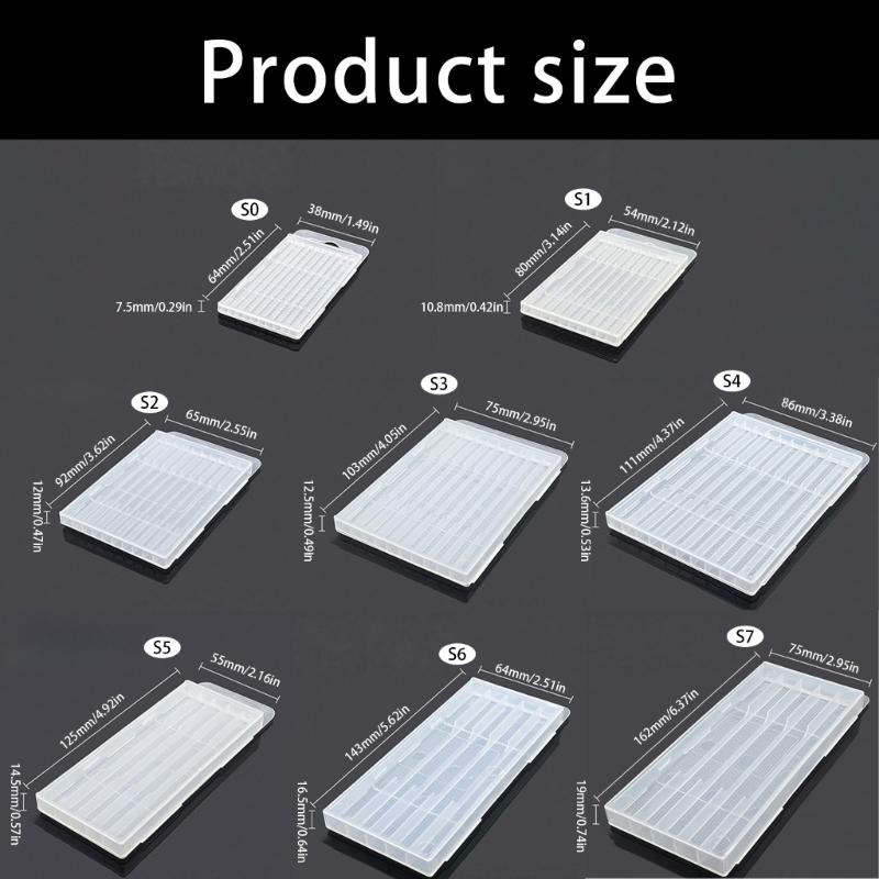 Κουτί Εργαλείων για Τρυπάνια και Καρφιά με Ασφαλές Κλείσιμο και Γάντζο Ανάρτησης Διαφανής Πλαστική Θήκη Εργαλείων