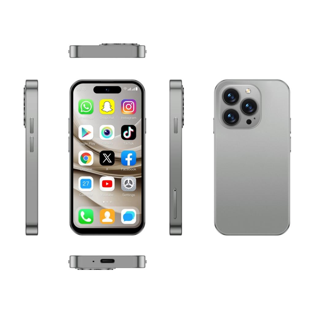 M17 PRO Mini 4G Smartphone 4.0inches MTK6739 RAM 2GB ROM 16GB Dual Camera 2MP+5MP Dual SIM Dual Standby Bluetooth WIFI Type-C Android Mobile Phone