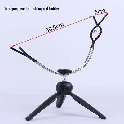 Oeny Portable Dual-Use Ice Fishing Stand Set