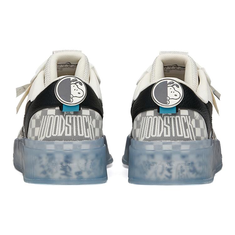 SNOOPY x Anta Abriebfest Atmungsaktiv Niedrig geschnittene Skateboard-Schuhe Herren Weiß 912148030-2