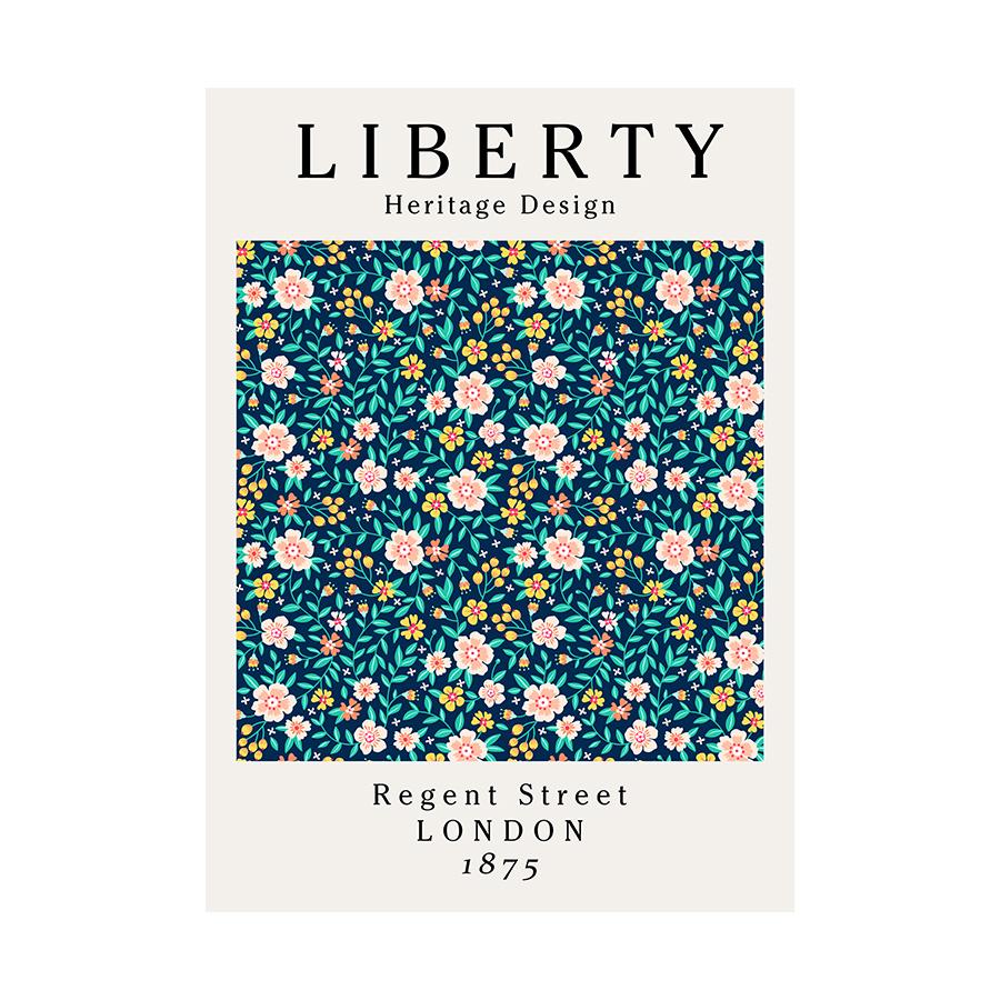 Simple Nordic Small Fresh Art Abstract Flowers and Flowers Poster Porch Living Room Decoration Painting