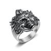 New Punk Ring Retro Clown Head Three-dimensional Engraving Men's Ring
