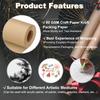 6 Colors 30cm Kraft Paper Wrapping Paper 80GSM Craft Paper Roll Packing Paper for Poster Bulletin Board Gift Wrapping Moving Art