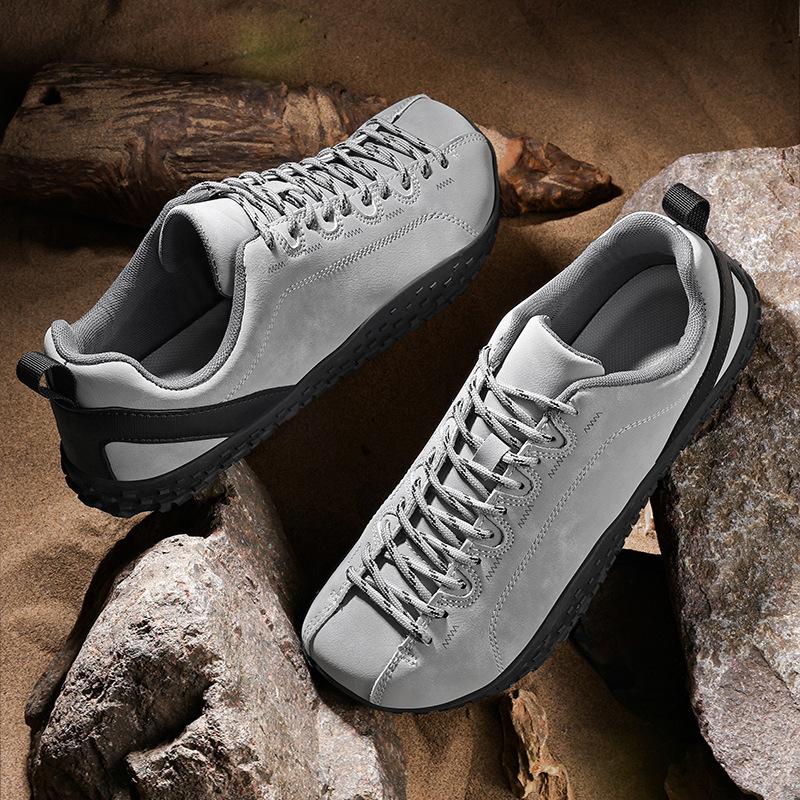 Wide head couple outdoor hiking shoes large size German training shoes barefoot casual shoes comfortable breathable sports camping shoes
