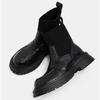 Women Platform Women Snow Ankle Boots Mid Heels Shoes Designer Knitting New Sock Boots 2024 Trend Winter Chunky Botas De Mujer