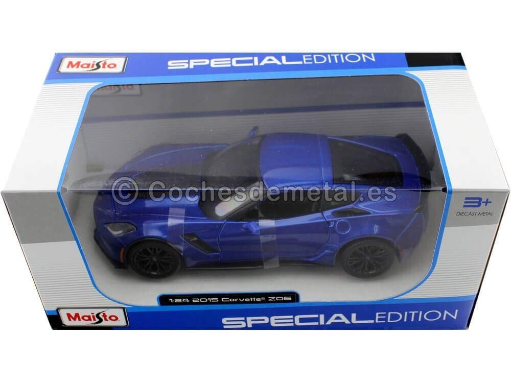 2015 Chevrolet Corvette C7 Z06 Blue by Maisto 31133 by Chevrolet 1/24