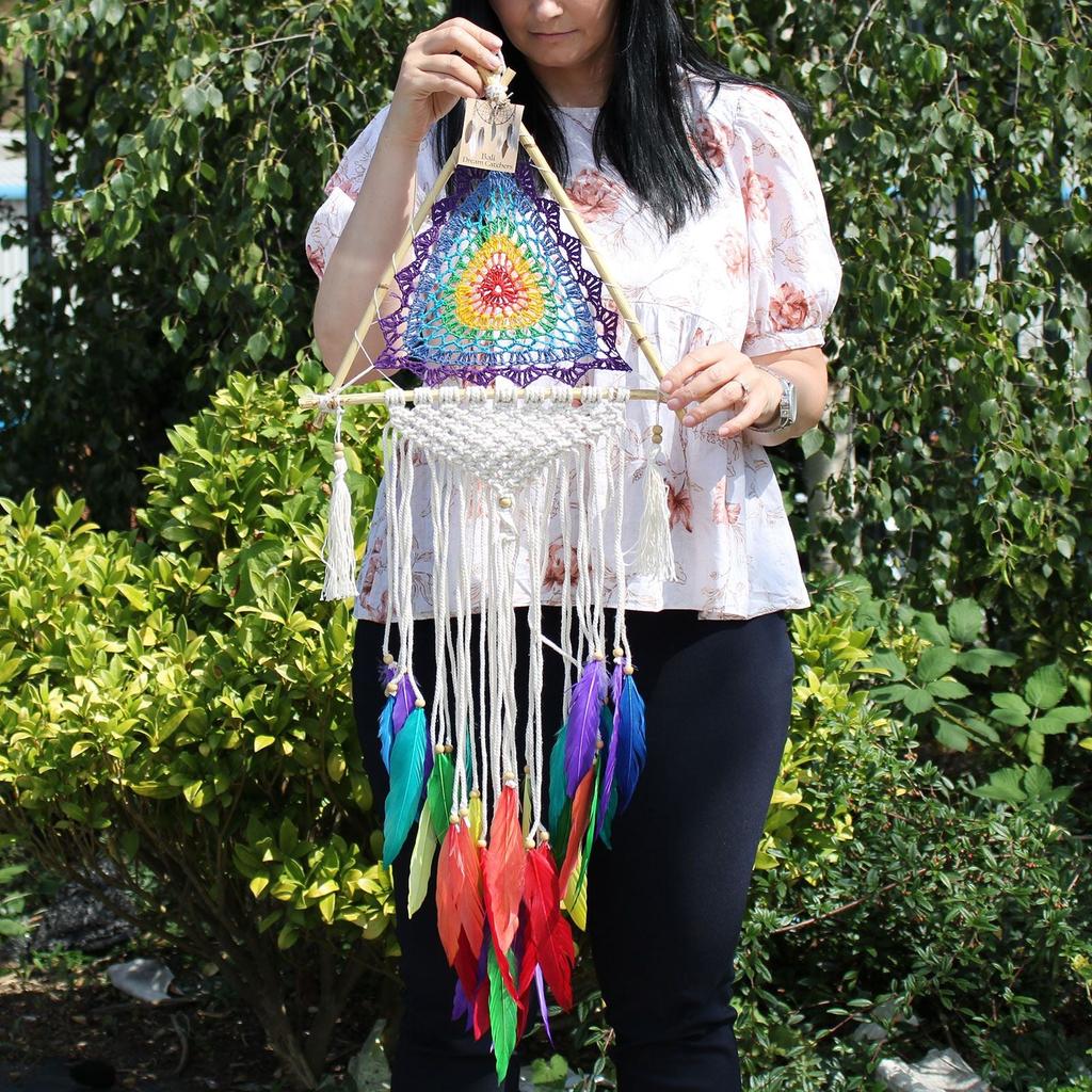 Dream Catcher Pyramid Wall Hanging