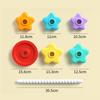 Rainbow Nesting Stacking Toy - Musical Turret Rings for Babies 1-3 Years, Montessori Early Learning Puzzle & Sensory Infant Toy