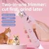 Pet Nail Clipper - Cat Nail Clipper - Stainless Steel - LED - Electric Nail Grinder - Two-in-one - Suitable for Cats and Dogs - Universal Nail Clipper