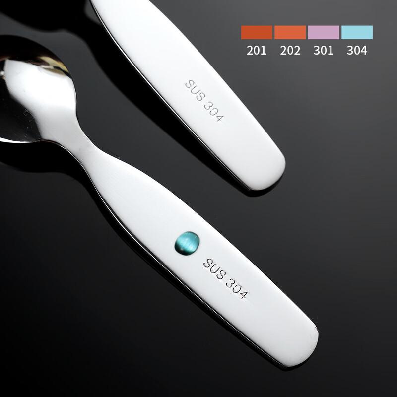 Changbaosen Children's 304 Stainless Steel Spoon & Fork Set