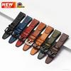18mm 20mm 22mm Genuine Vintage Leather Watch Strap Band Universal Watchband Retro Bracelet Quick Release Bar Wristband Women Men