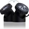 Doppelte wasserdichte Solar-Teichstrahler 1,2V/3,7V Automatisches Ein-/Ausschalten LED Solar-Unterwasserleuchten Mehrfarbige Tauchbare Solar-Spotlights