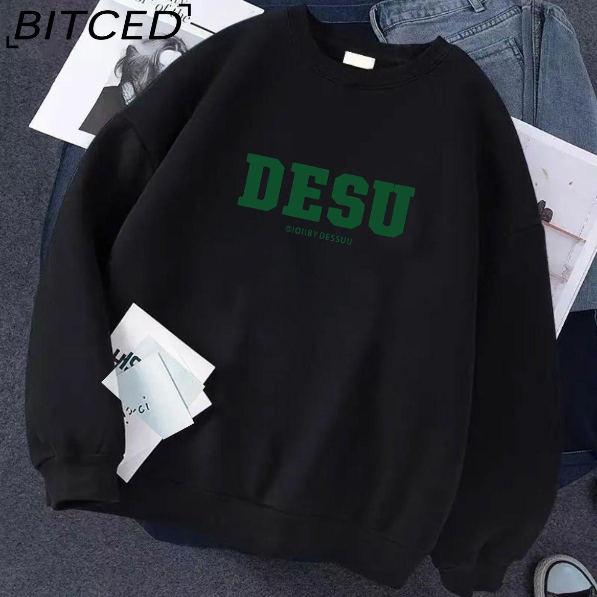 

BITCED Футболка из хлопка с длинным рукавом, мужская модная свободная рубашка с принтом, сострадательная рубашка XXXXXL чёрный