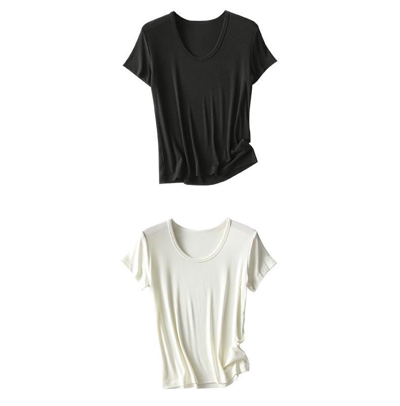 Rong Tai Tencel Wool Ribbed Cooling Slim Fit Tee - Short Sleeve 2026
