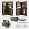 For iPhone 11 Pro Case CASEME C39 RFID Blocking Zipper Wallet Stand Leather Cover with Strap