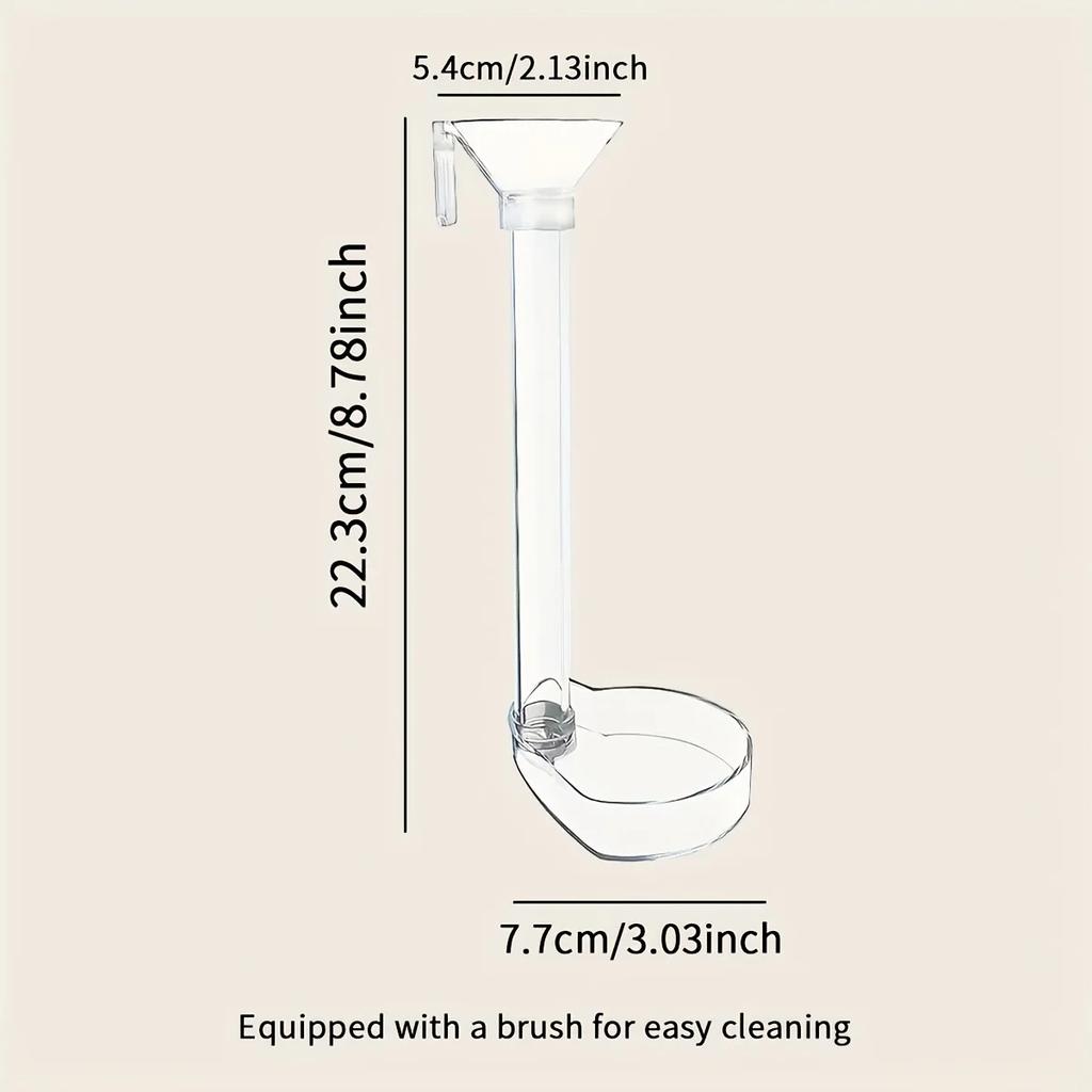 Acrylic Aquarium Fish Feeder Transparent Tube Multifunctional Large Capacity Fish Tank Food Dispenser For Aquarium Tank Shrimp