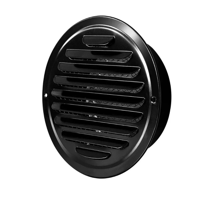 70-300Mm Round Stainless Steel Air Vent Grille Insect Protection Home Exterior Wall Ducting Ventilation Tools Exhaust Hoods