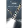 Multifunctional P50 Flashlight with Zoom, Strong Light, Telescopic Focus, Multifunctional Hole Exploration Patrol Keychain TYPE-C Charging