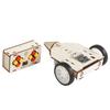 Assembled Hand Wooden Remote Controlled Combat Vehicle Toy With Large Bit Drill