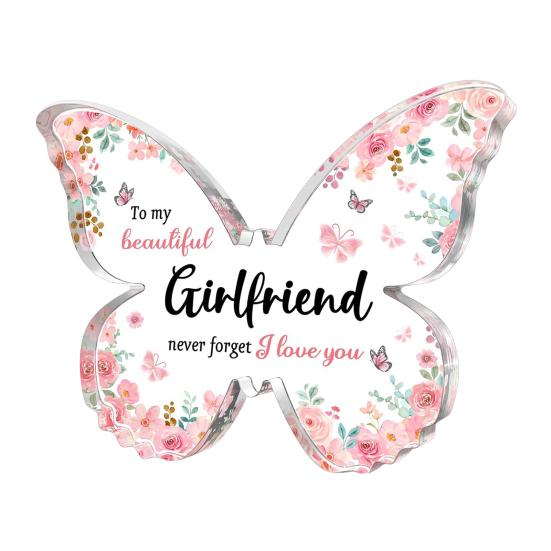 Akryl Fjilar Plakett Mamma Fru Syster Mormor Flickvän Faster Dotter Fjilar Skrivbordsdekoration Romantisk Morsdag Festivalgåva