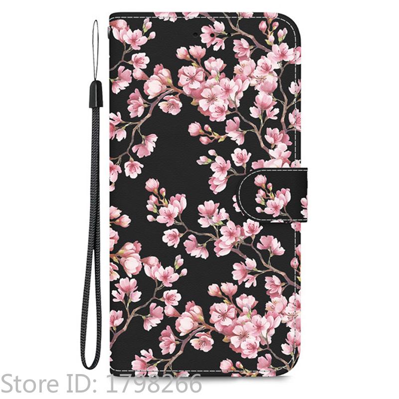 Elegante Portafoglio Colorato con Fiore Custodia per Telefono per Samsung Galaxy A27 5G SM-A276 A 27 Copertura in Pelle Flip Magnetica Carino Modello 3D Capa
