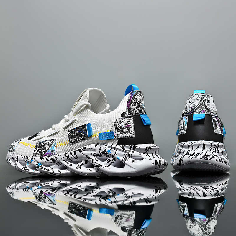 Fashion Without Lacing Autumn-spring Summer Men's Summer Men White Boots Shoes High Sneakers Men Sports Hand Made Sapateni Shuse