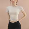 Damen Kurzarm Rundhals Yoga & Fitness Top