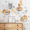 New Cartoon Animal Bear Cloud Star Wall Sticker Room Decoration Wall Sticker Self-adhesive Wall Sticker