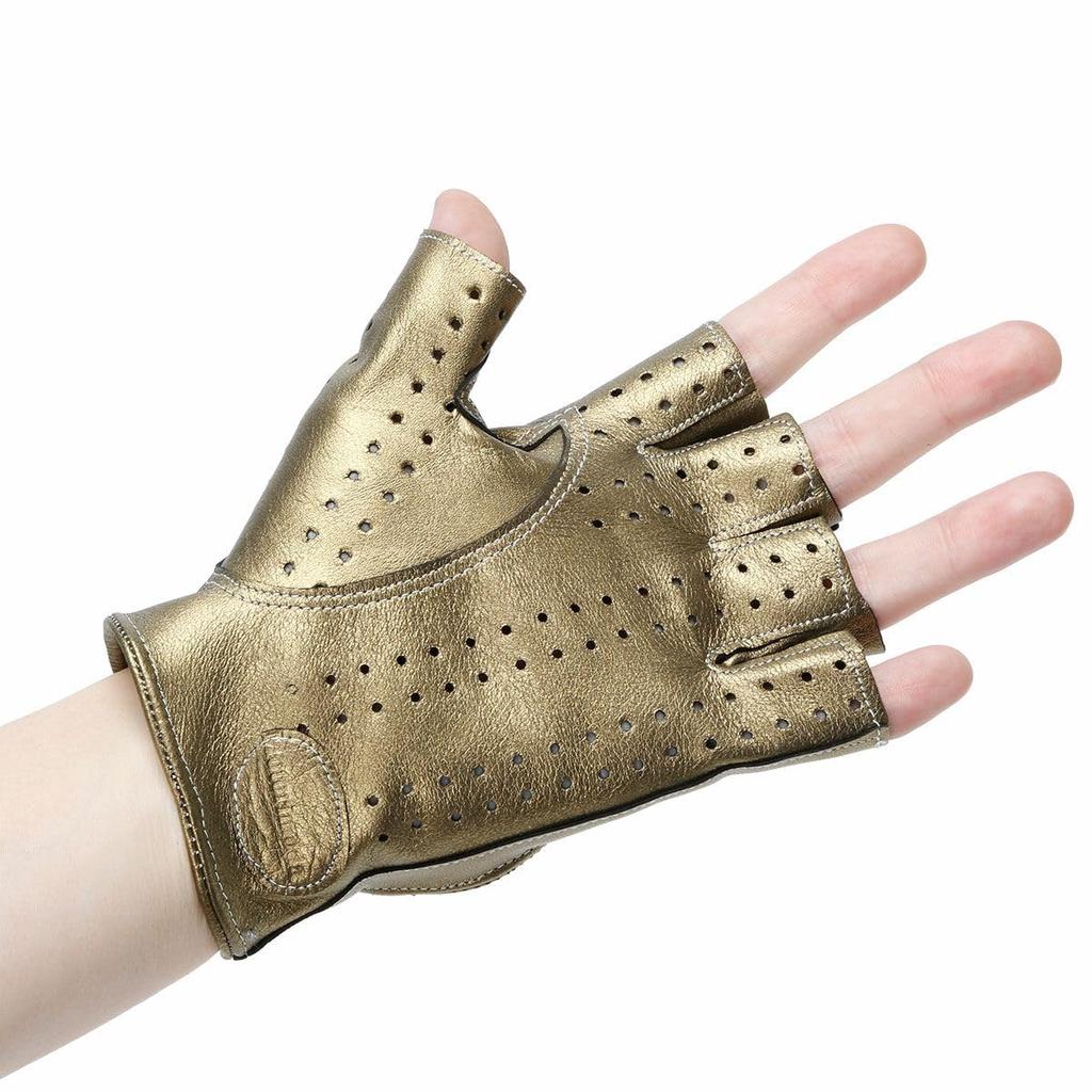 Motorimoda Golden Age Leather Driving Gold and for Comfortable Size M Gloves, Silver, Unisex, Driving, Motorcycles, Fit, Touring,