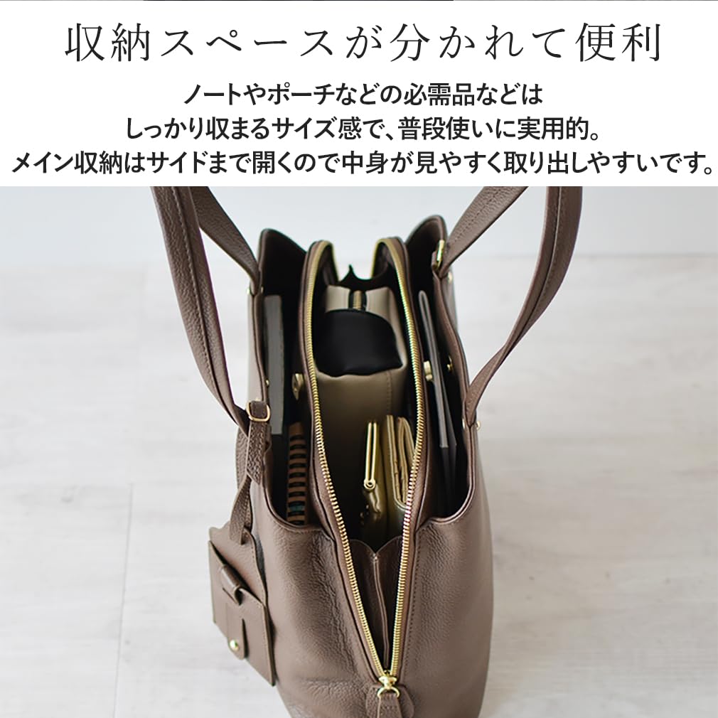 VITAFELICE Genuine Cowhide Leather Square Handbag for 2-Way Women, Vinb-l16045 (Gray Beige)