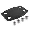 RV Removable Table Carbon Fibre Style 600x380x30mm with 4 Cup Holders for Yacht Caravan Camper