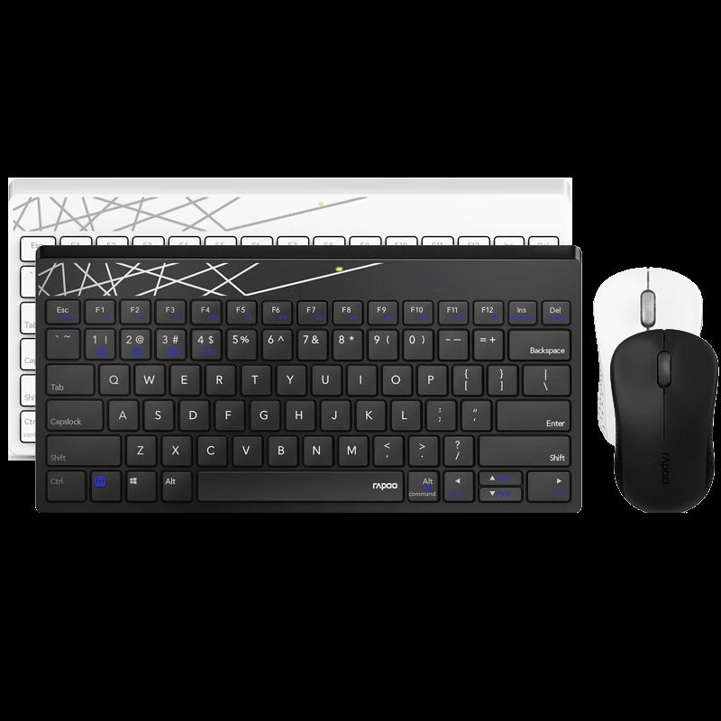 Rapoo 8000S Wireless Silent Keyboard Mouse Combo