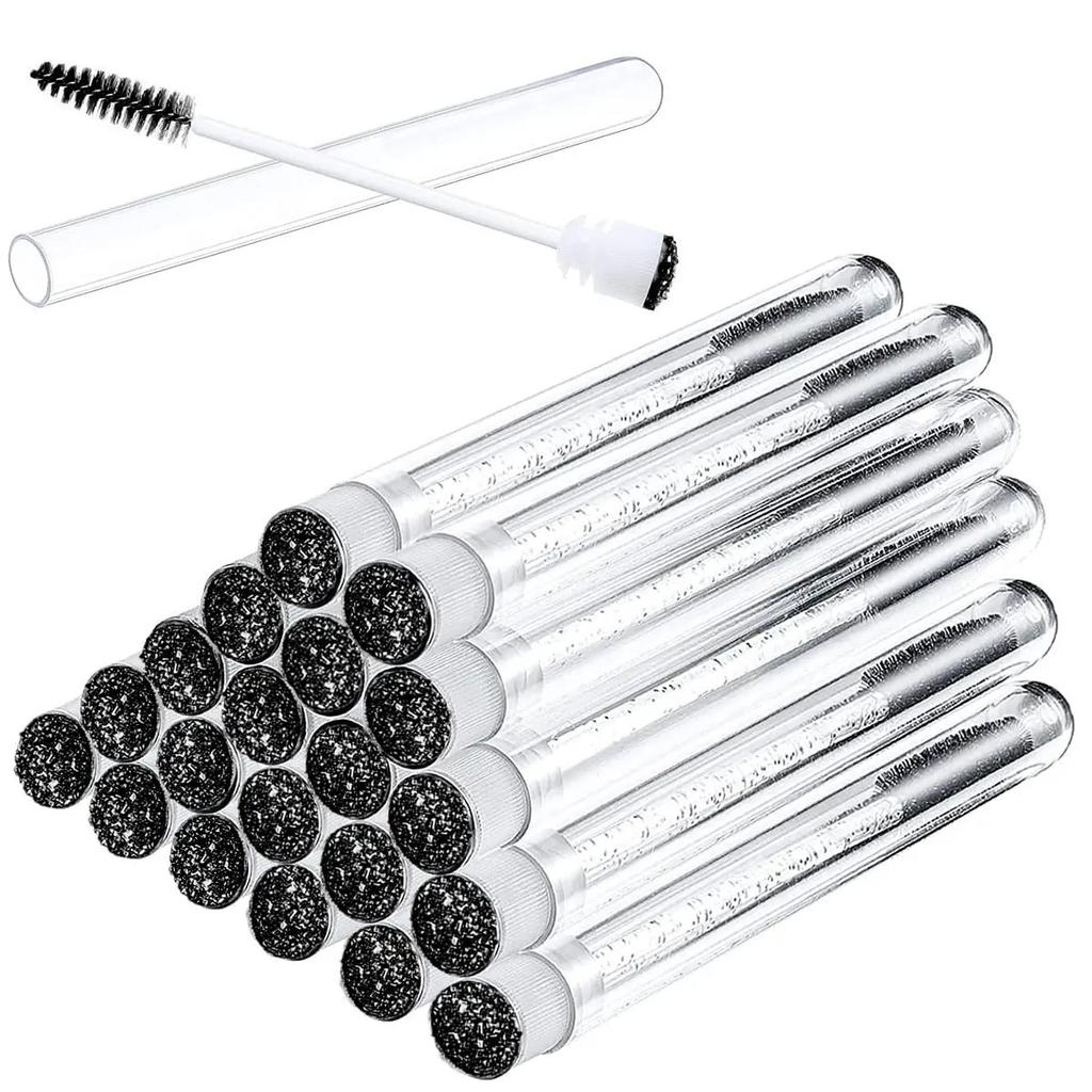 50pcs Reusable Eyelashes Brush Tube for Eyelash Extension EyeLash Brushes Disposable Mascara Wands Eyebrow Brush Applicator