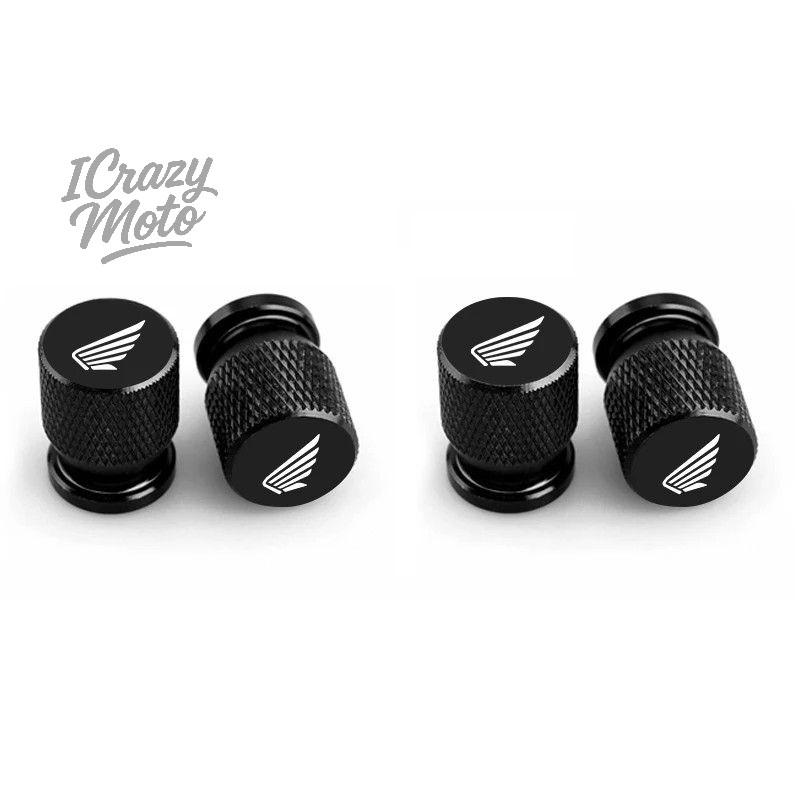 4PCS Alloy Car Wheel Tire Valve Caps Stem Dust Covers For Honda CB400 CB650F CBF CBR250RR CRF SH300 NC750 Motorcycle Accessories