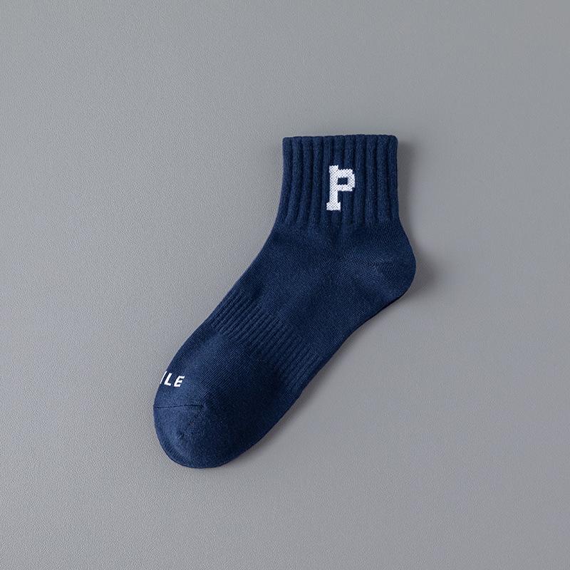 5 Paia di Calzini Sportivi Estivi da Uomo in Cotone Sottile Assorbi Sudore e Deodoranti