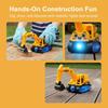1Pcs Kids Electric Excavator Toy with Stimulating Light Sound for Toddlers Boys