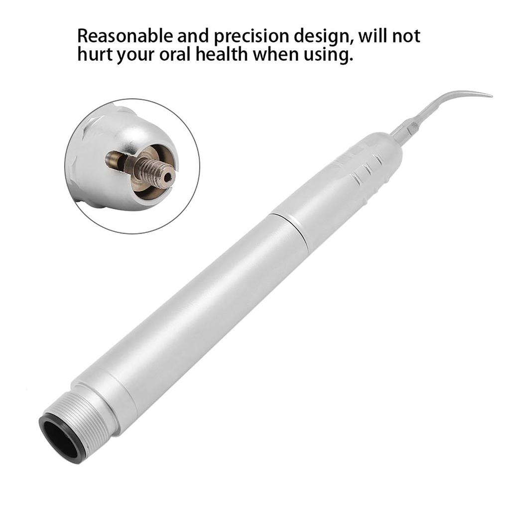 0‑8000Hz Dental 2 Holes Air Scalers Handpiece with 3 Tips Oral Dental Tool