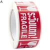 1 Roll Fragile Warning Label Sticker Self Adhesive Easy To Stick Eye-catching Handling Awareness Fragile Warning Label Tag for Shipper