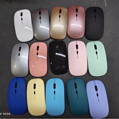 Kabellose Bluetooth-Maus mit leisem Klick und mehrfarbiger LED für Büro- und Laptop-Nutzung