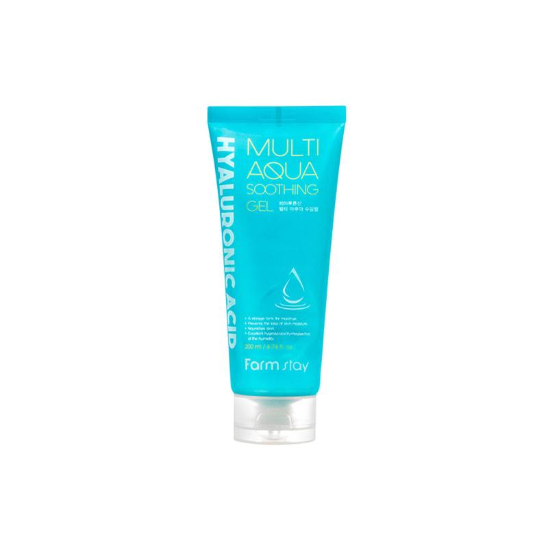 Farmstay Acide Hyaluronique Multi Aqua Gel Apaisant 200 ml