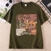 Halloween Retro T Shirt Unisex Unisex Spooky Season Ghost Tee Cotton Short Sleeve Round Neck Printed Tshirt Unisex Clothing
