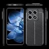 For Xiaomi 14T Pro Case Litchi Texture TPU Flexible Phone Cover,Black