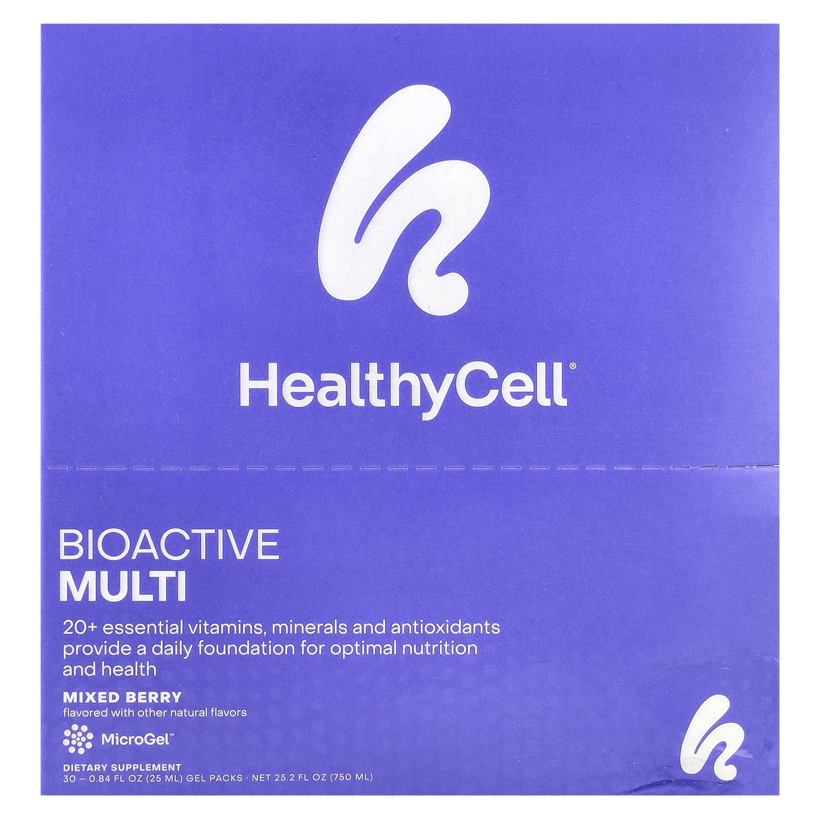 

HealthyCell, Bioactive Multi, Mixed Berry, 30 gel packs, 0.84 fl oz (25 ml) each